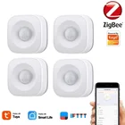Датчик движения Tuya Zigbee PIR, смарт-датчик движения тела, инфракрасный детектор для шлюза, охранная сигнализация