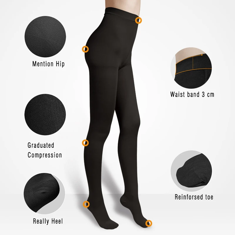 IDEALSLIM медицинский компрессионный Тонкий колготки с закрытым носком женские