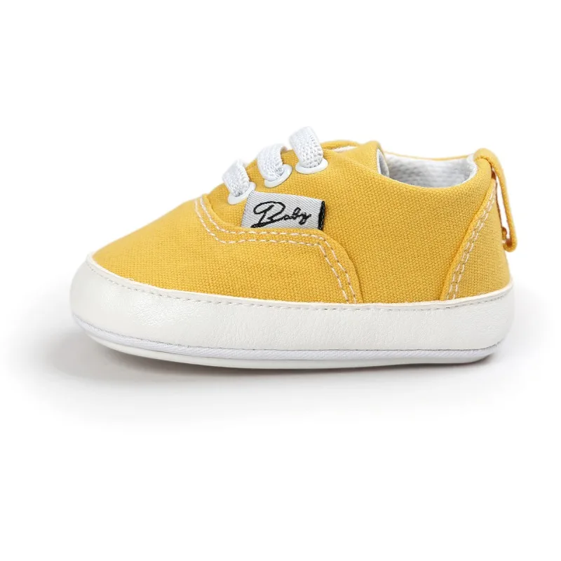 Zapatillas deportivas de lona para beb&eacute;, zapatos antideslizantes de suela suave para primeros pasos, para reci&eacute;n nacido, 2021-4