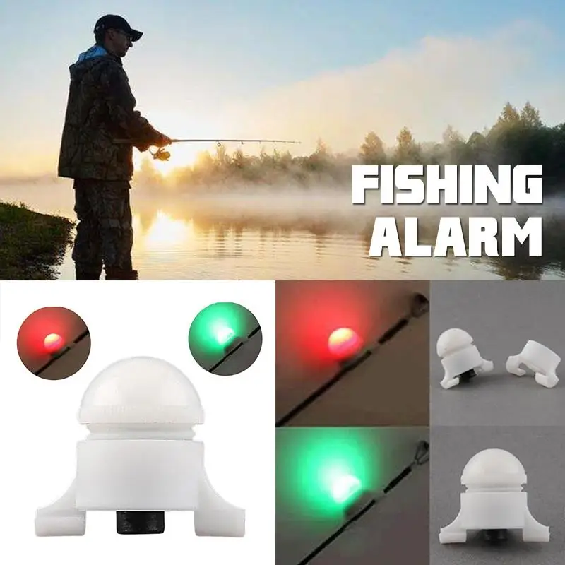 6pcs Fishing Rod Tip Clip Alarm Bite Alarm Alert Strike 2 Size in 1 Small Sport White Mini HOT Fish