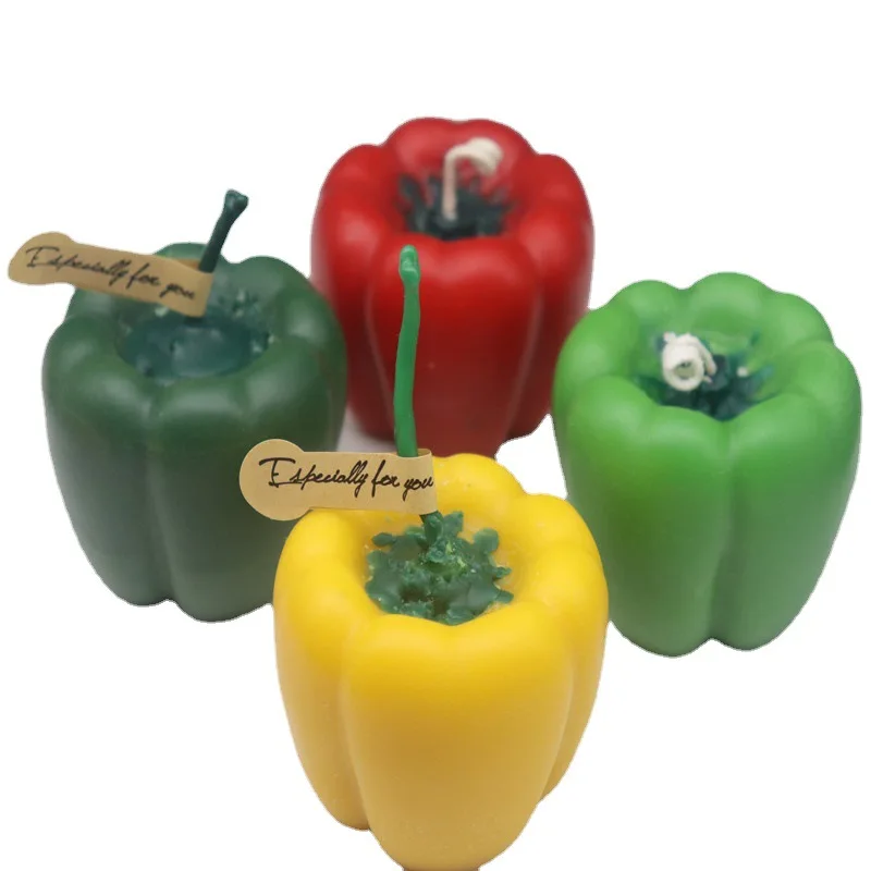 

3D Fruit Pepper Candle Mold Silicone Mould for DIY Handmade Aromatherapy Candles Ornaments Soap Cake Mold Decorative Ornaments