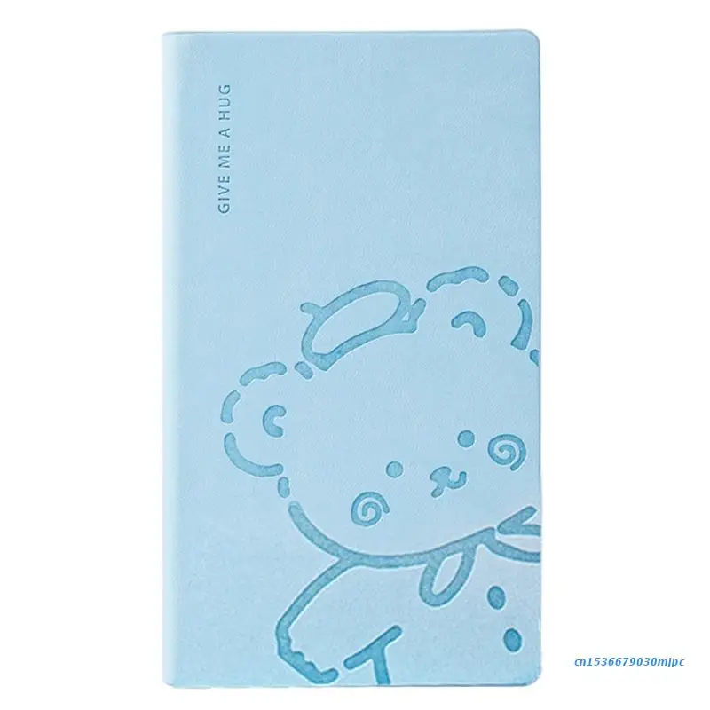 

A6 Cartoon Notebook Mini Notepad Portable PU Leather Travel Journal Notepad Student Office Supplies Writing 97BF