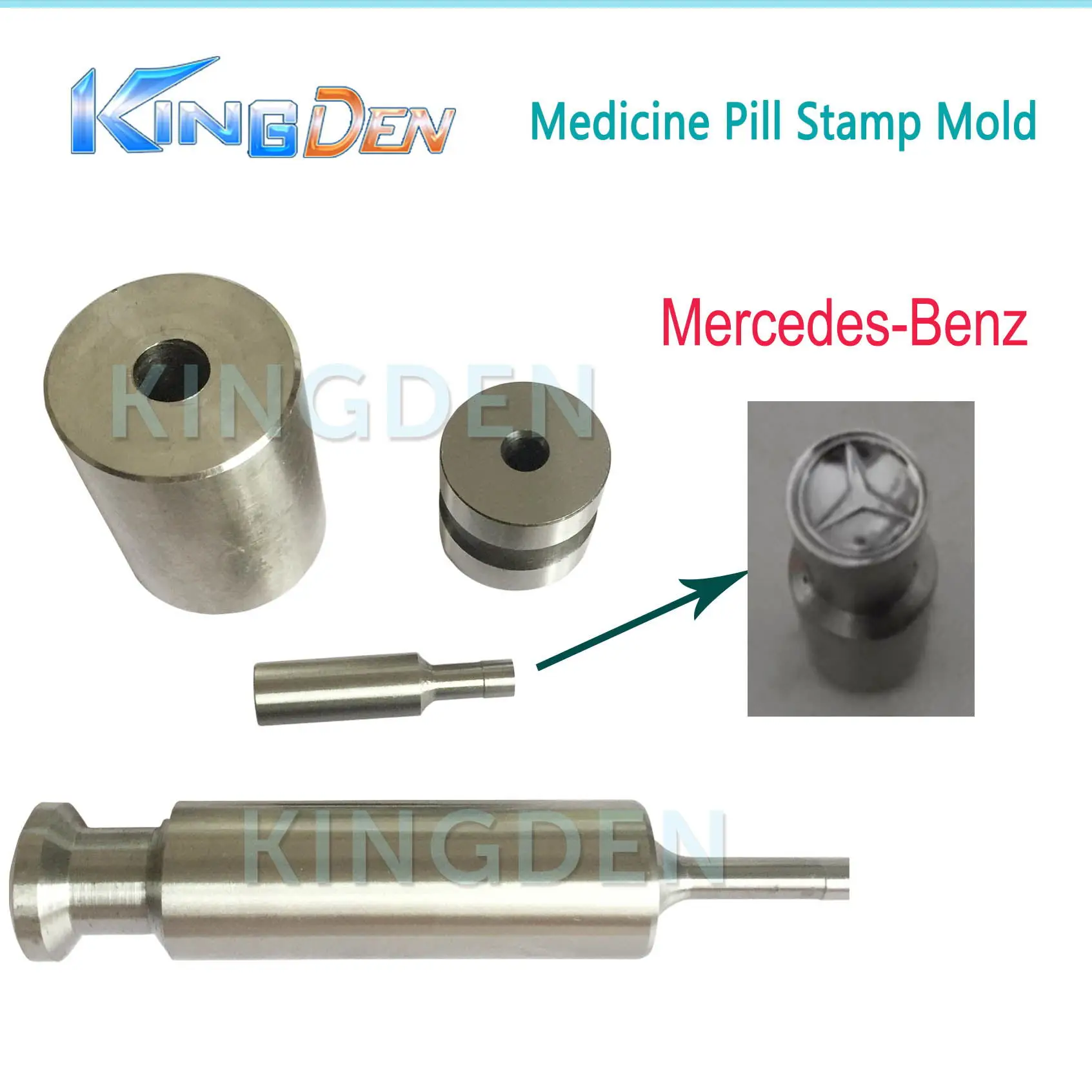 Mercedes-Benz 8mm KINGDEN небольшой ручной домашний молоток стучать таблетка пресс-машина Плесень ручной работы, чтобы сделать западные таблетки - Цвет: Mercedes-Benz 8mm