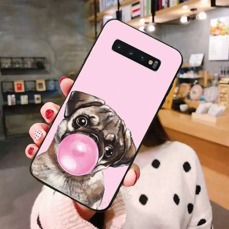 

Frenchies Pretty Pug Bulldog Novelty Phone Case For Samsung A50 A51 A71 A20E A20S S10 S20 S21 S30 Plus ultra 5G M11 funda shell