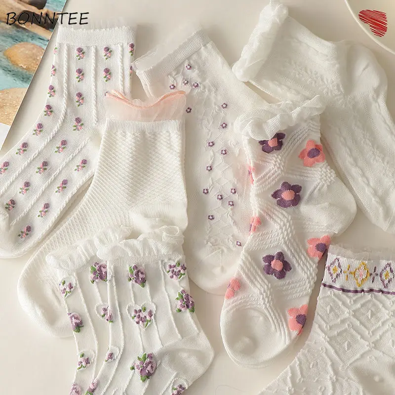 

Носки женские в стиле девушки Мори, милые модные в корейском и японском стиле, кавайные летние в стиле «лолита» для колледжа, новинка 2021, в ст...