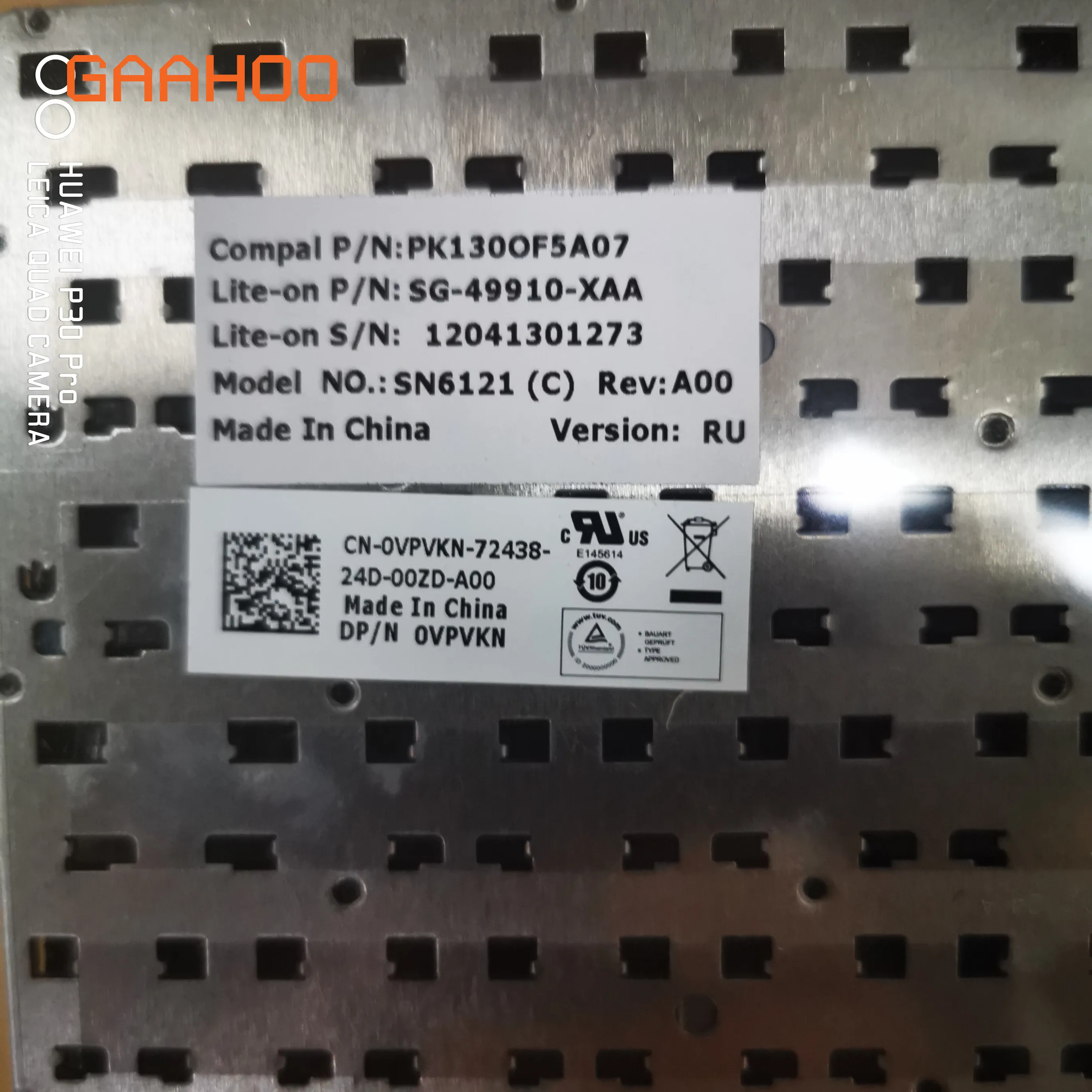 Русская клавиатура для DELL Inspiron 14R N4110 M4110 N4050 M4040 N5050 M5050 M5040 N5040 3330 X501LX502L P17S P18 N4120 VPVKN |