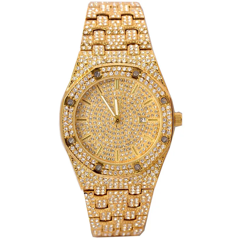 Часы наручные мужские кварцевые в стиле хип-хоп | Наручные часы