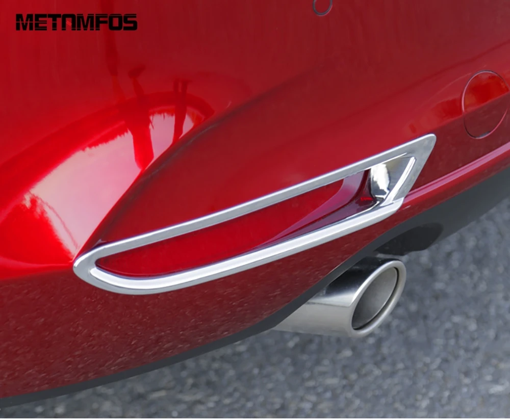 Для Mazda 3 M3 Axela 2019 2020 седан хромированная лампа заднего противотуманного фонаря