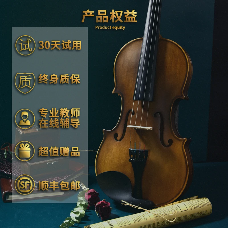 violin beginners professional manual solid wood test and performance students | Спорт и развлечения