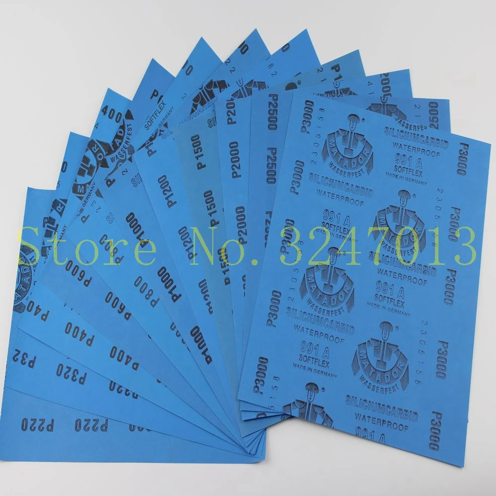 14 шт./компл. шлифовальная абразивная бумага для сухой и влажной полировки