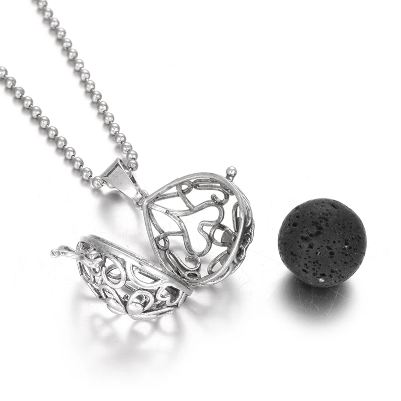 Диффузор ожерелье Подсолнух Лава камень беременность колокольчик мяч эфирное