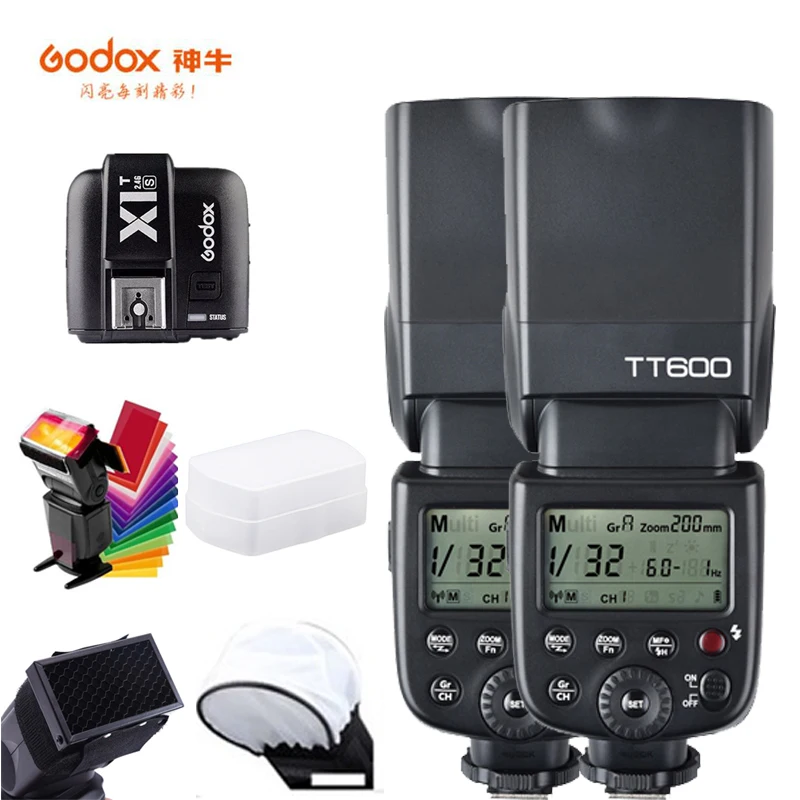 Вспышка для камеры Godox TT600 Speedlite 2 4G Беспроводная вспышка с триггером Master Slave HSS TTL