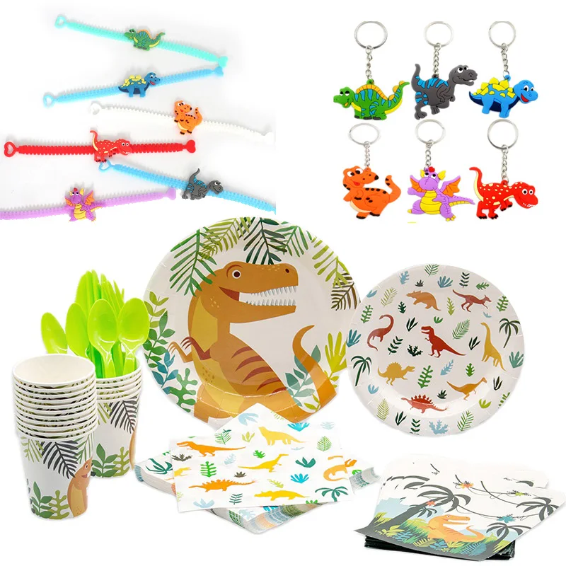 

Одноразовая посуда с изображением динозавра Юрского периода, воздушный шар с динозавром, набор украшений для вечерние ского дня рождения ny7