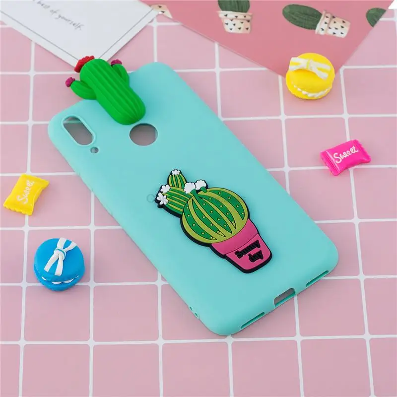 Женские чехлы для телефонов y7 2019 чехол Huawei Y7 мягкий 3D сделай сам панда медведь