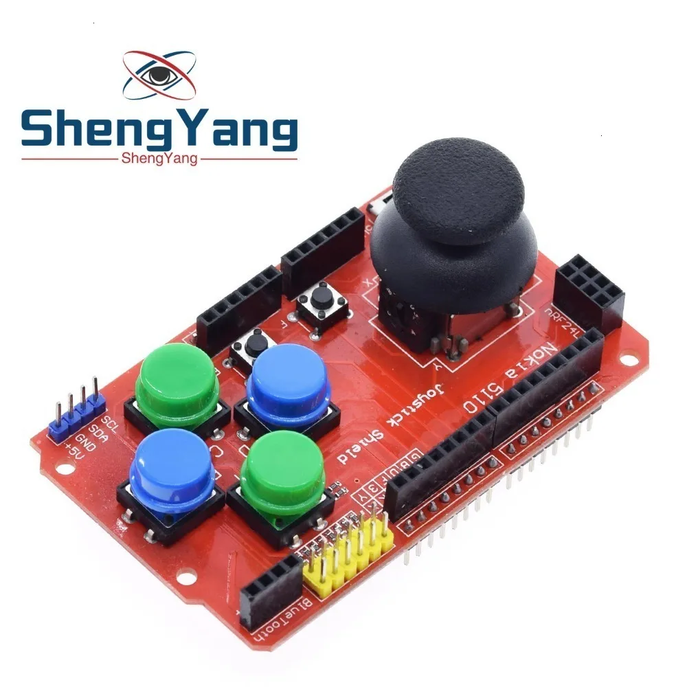 ShengYang щит джойстика для Arduino Плата расширения аналоговая клавиатура и мышь функция