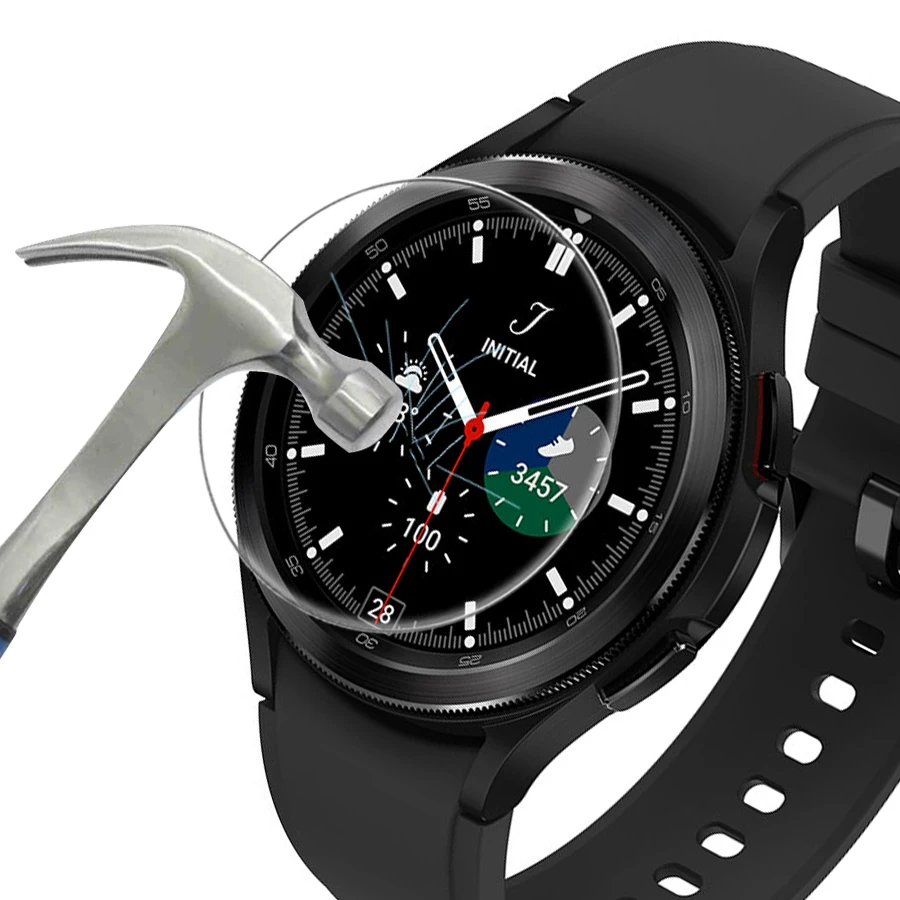 

Tempered Glass Protective Film Protection For Samsung Galaxy Watch 4 Classic 42mm 46mm Watch4 40mm 44mm Screen Protector Cover