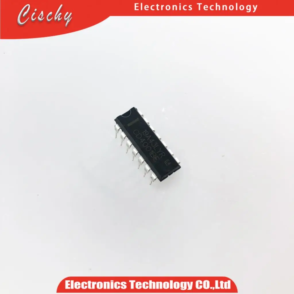 

10 шт./лот CD4001BE CD4001 4001BE 4001 DIP14 и IC четыре 2-вход ни ворота cischy