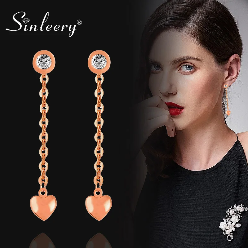 SINLEERY длинные кисточки серьги для женщин золото серебристый блестящий цвет