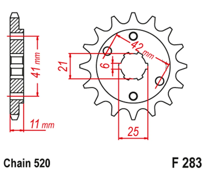 520 мотоциклетная передняя Звездочка для Honda NSR250 NSR250R MC11 MC16 MC18 MC21 MC28 NS250 VT250 83-88 VT250F