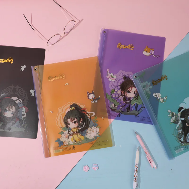 Папка аниме Mo Dao Zu Shi A4 Wei Wuxian Lan Wangji с мультипликационными фигурками офисные