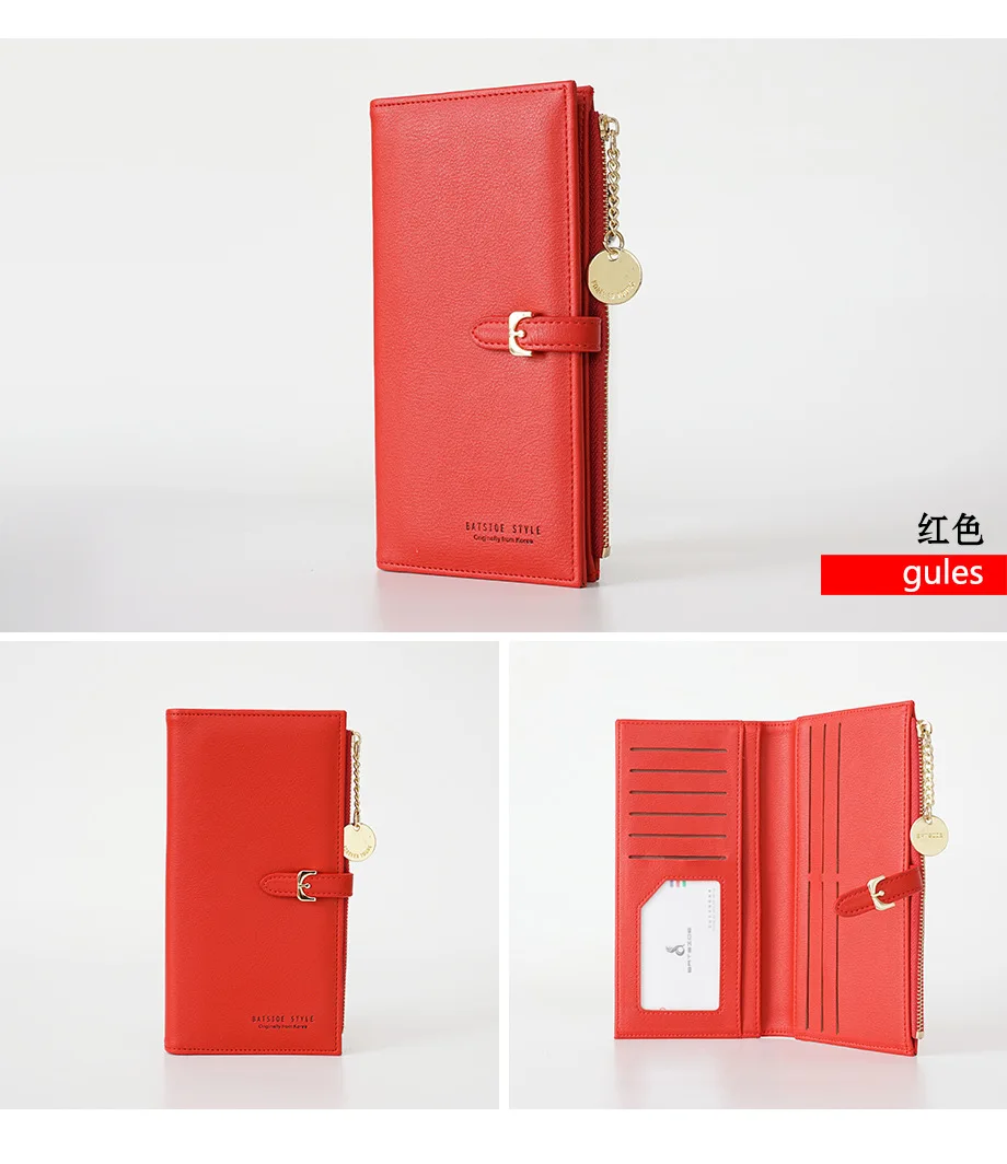 Ladies long Wallet Fashion Designer Money+Phone+Coin+Card Big Women Wallets With Zipper Pocket Cute Clutch Female Purses