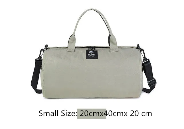 gray small Холщовые женские дорожные сумки, сумка для йоги, тренажерного зала, обувь для фитнеса, сумки через плечо, сумка через плечо для женщин и мужчин, спортивная сумка - Цвет: gray small