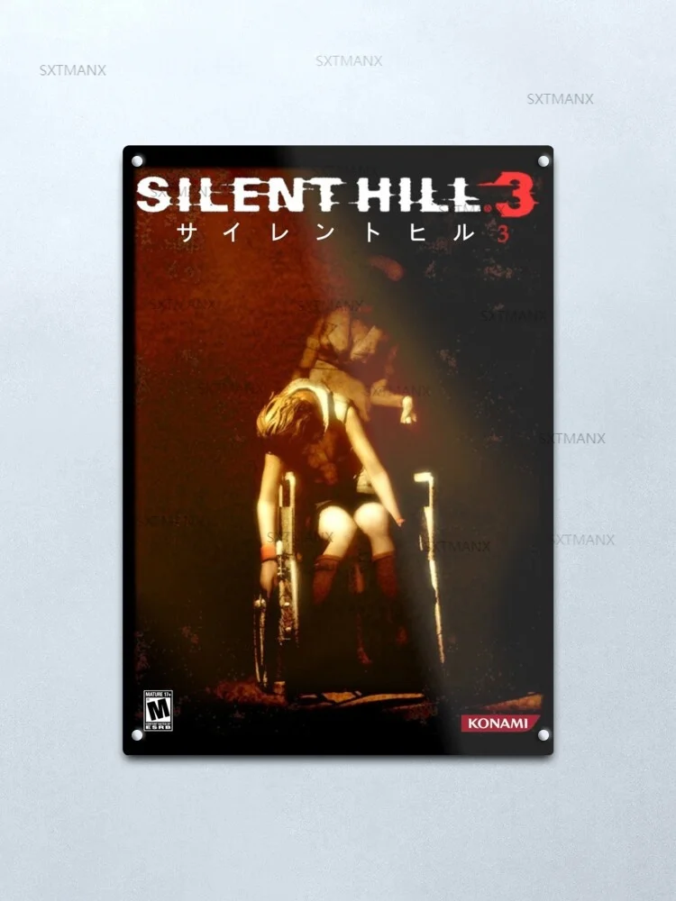 Silent Hill 3 Metal Poster Retro Tin Signs Pub Cafe Bar Garage Retro Marks Plaque Iron 20x30cm