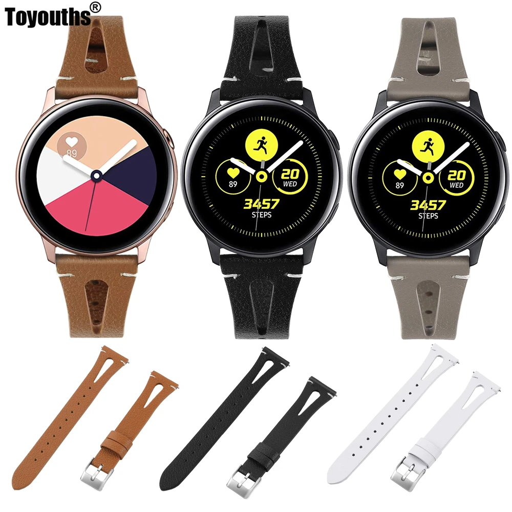 Ремешок из натуральной кожи для наручных часов сменный Браслет Samsung Galaxy Watch 42 мм