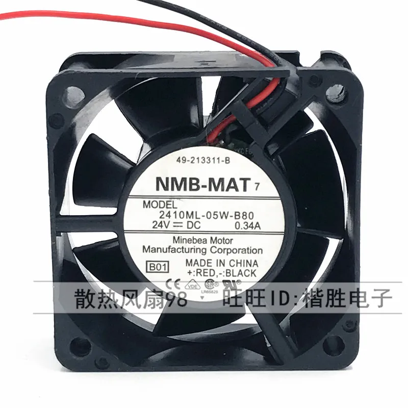 Оригинальный NMB-MAT 6025 2410ML-05W-B80 24V 0.34A 60*25 мм большой объем воздуха инверторный