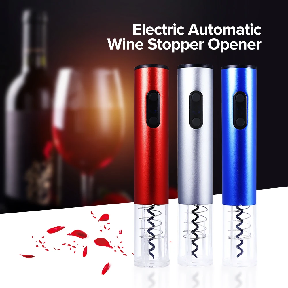 Original Automatic Wine Bottle Opener Kit Corkscrew Electric Cordless With Foil Cutter And Vacuum Stopper|wine set|opener gatewine opener electric |