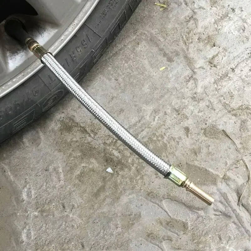 150 мм Плетеный гибкий шланг колеса автомобиля Шины Клапан стебли расширения