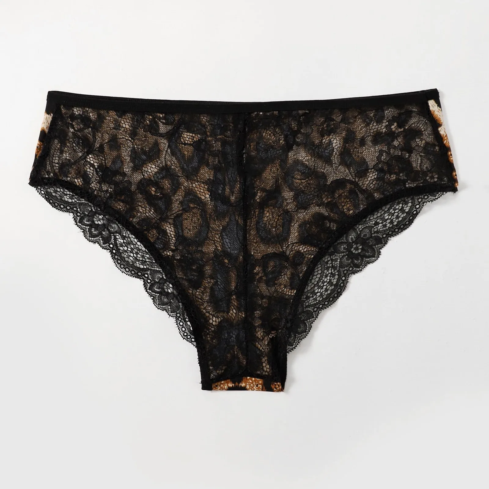 

Women's Panties Leopard Lace Lingerie G-string Briefs Underwear Panties T String Thongs Shorts Panties Ropa Interior Femenina 40