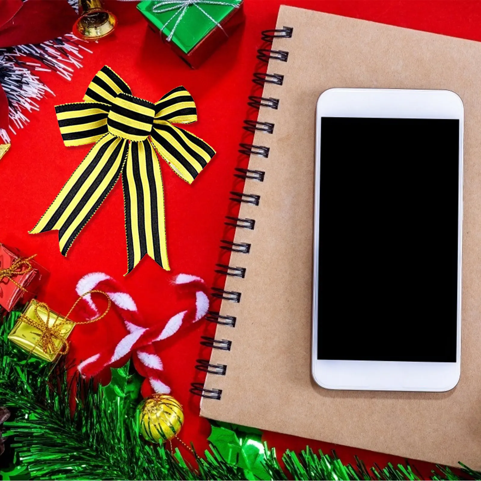 26 ярдов Шмель лента Проводная в горошек с вертикальной полосой | Дом и сад