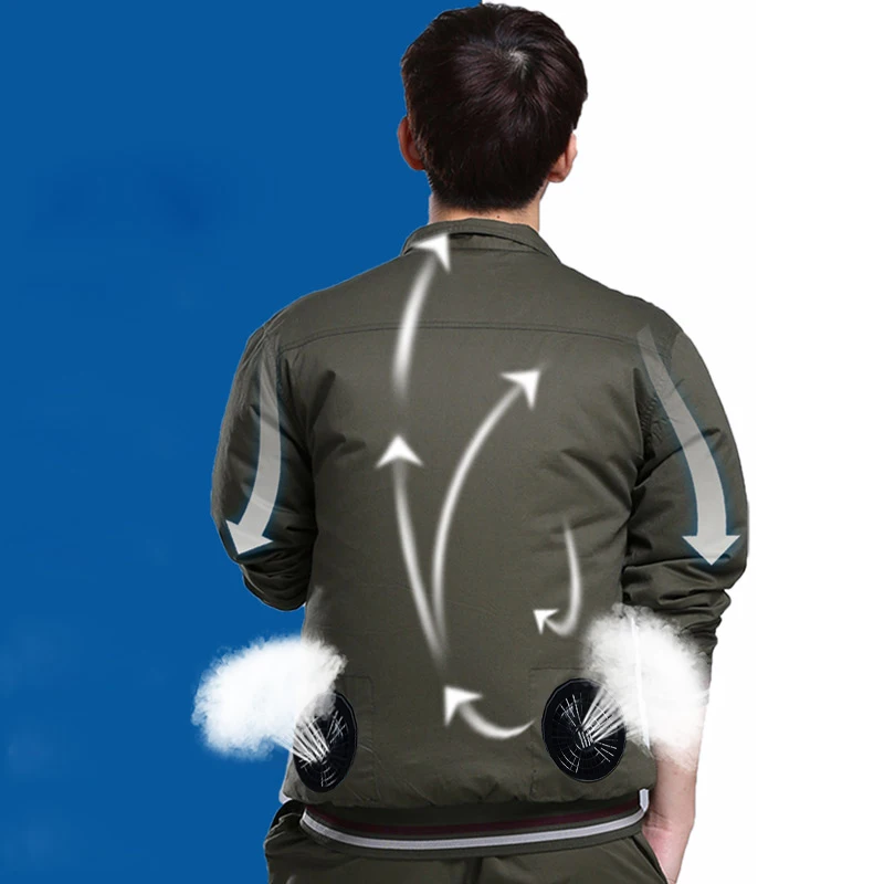 Кондиционер фанат одежды охлаждающие куртки уличная высокотемпературная
