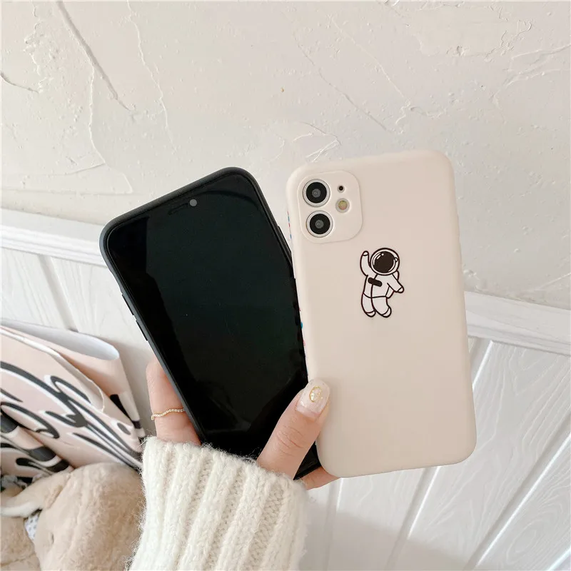 

Cute Cartoon Astronaut Phone Cases For Huawei P40 P30 Lite Mate 40 30 20 Plus Nova 7 5i Pro 6 SE 5 4 4e 3i 3 Soft TPU Cover