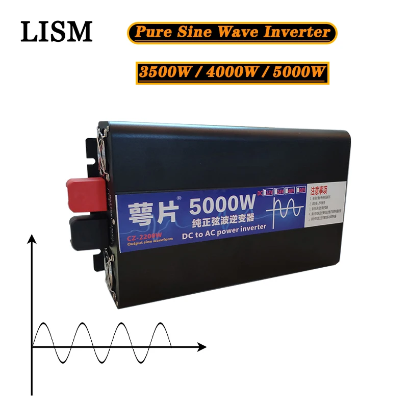

Лмзс 3500W 4000W 5000W AC/DC 12V/24V дo AC 220 В немодулированная Синусоидальная волна инвертор Boost генератор Батарея заряда солнечной преобразователь прео...