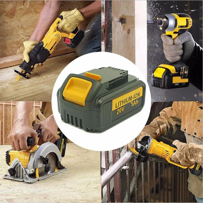Для dewalt 5.0Ah 20v запасная батарея для электроинструмента для Dewalt 20v Max XR DCB206 DCB204 DCB205 DCB205-2 DCB200 DCB180 DCD740