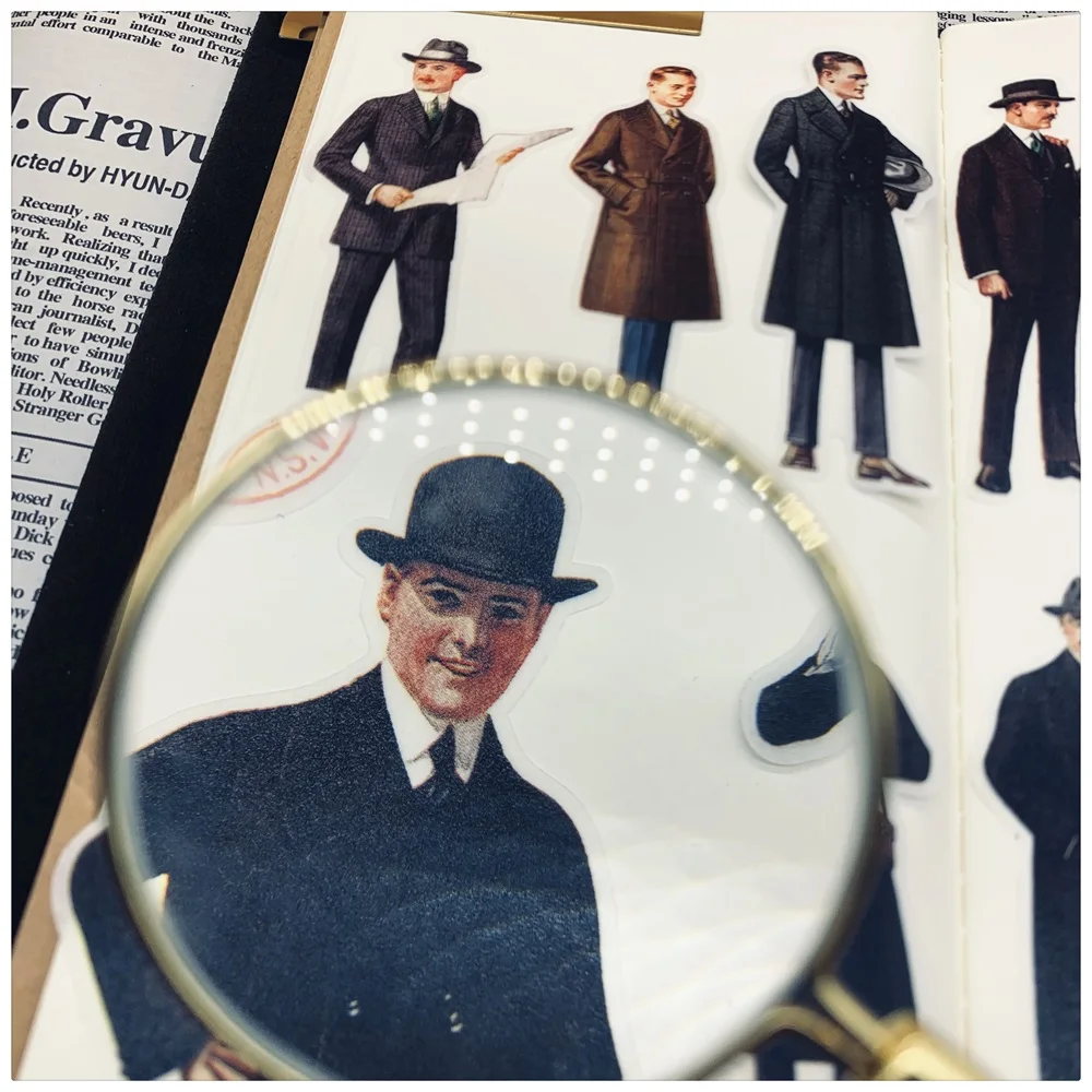 19 шт./упак. 2019 винтажная Мужская наклейка джентльмена Сделай Сам Рукоделие