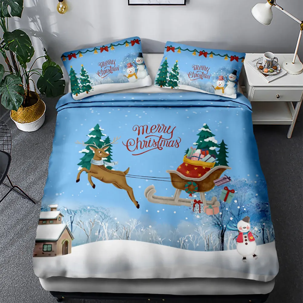 Постельное белье Рождественский комплект фантастический квадратный ночной