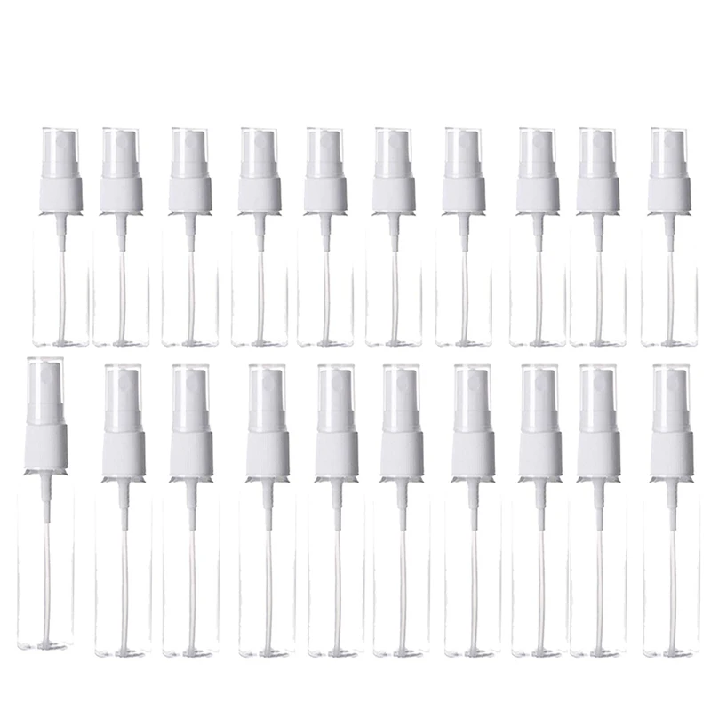 

20pcs 20ml Portable small Transparent Plastic Empty Spray Bottle Refillable Bottles