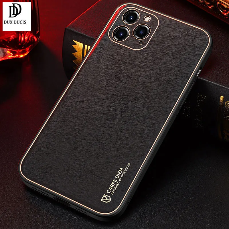 Чехол из искусственной кожи и ТПУ для iPhone 12 Pro противоскользящая защитная задняя