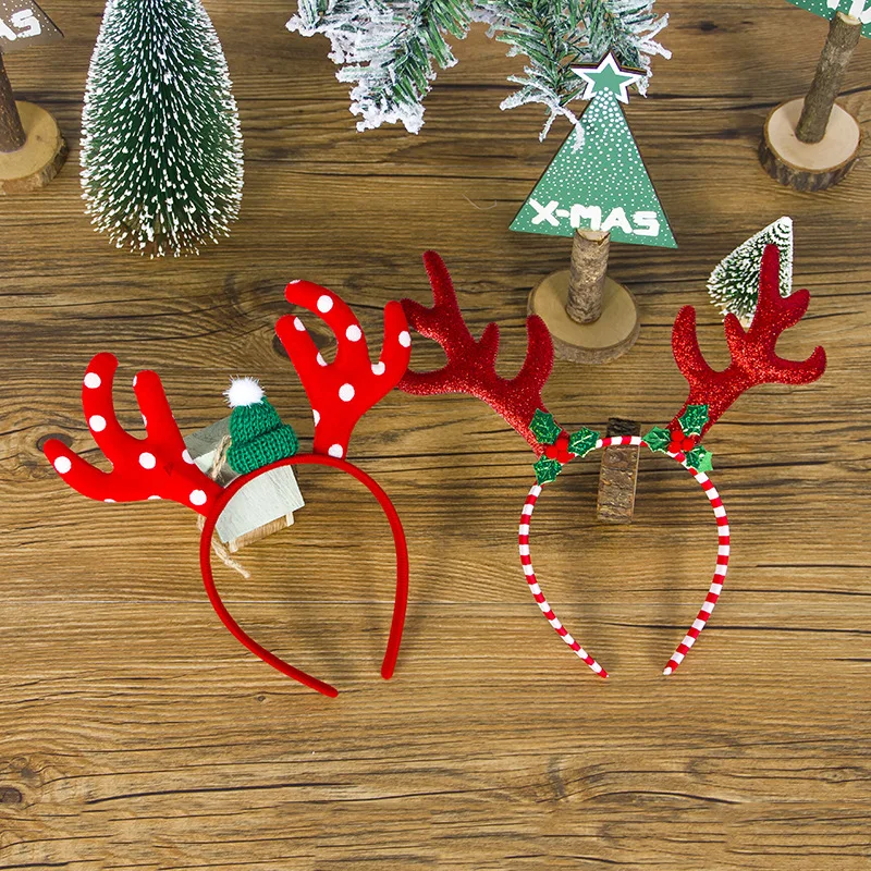 Navidad 2020 повязка на голову Санта-Клауса рождественские игрушки украшение для