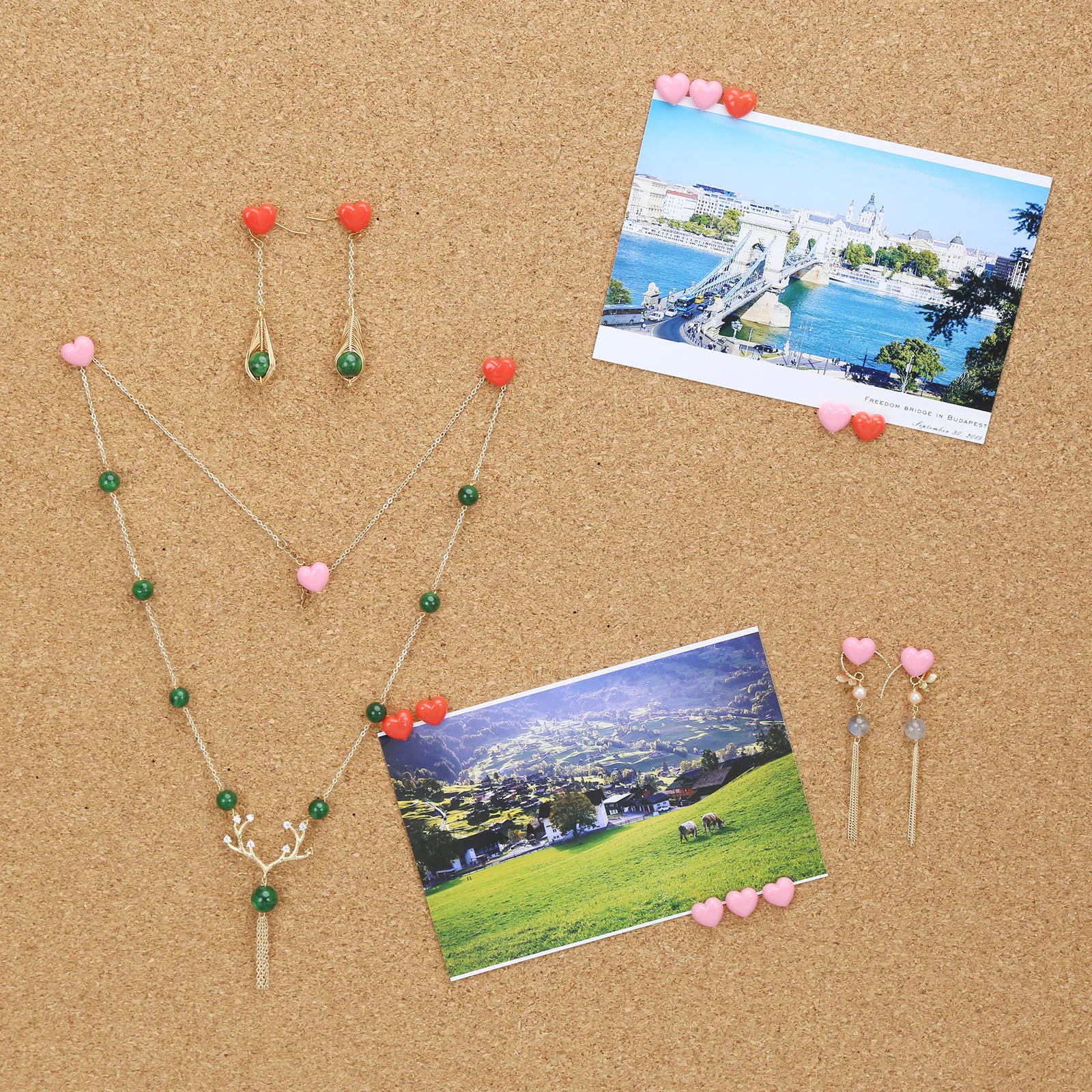 50 шт/коробка Заколки в форме сердца Милые кнопки для бумажек Красные/розовые Пластиковые 1 см/0,39 дюйма Заколки для бумаги Дом/Офис/Школа Творческое украшение Подарок на.