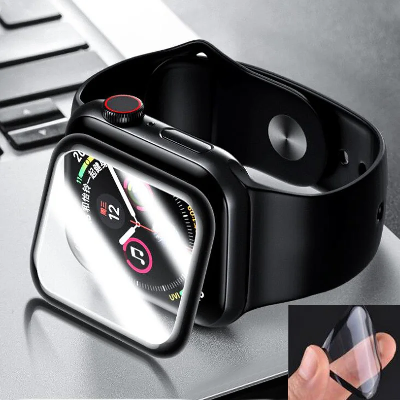 3D мягкая защитная пленка для iwatch Apple Watch Series 4/5/6/SE S4/S5/S6 40 мм 44 защитный чехол экрана