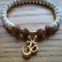 natural pekoe crystal beads gemstone rudraksha bracelet gift energy handmade seven chakras wrist bless gift elegant restore
