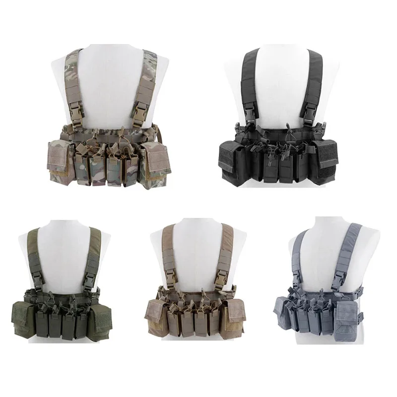 

D3CR Airsoft Military Molle Tactical Vest Chest Rig Rifle Pistol Magazine Pouch vest Outdoor Clothing Hunting Vest 5.56 7.62 9MM