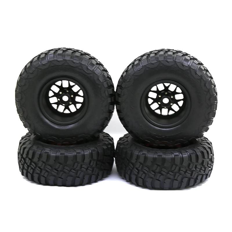 

Metal 2.2 Inch Beadlock Wheel Rims & Rubber Tire Set for 1/10 RC Crawler Car TRX4 90046 SCX10