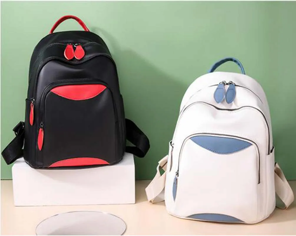 

New Korean Fashion Women High Quality Soft Leather Casual Travel Backpack Double Zipper Shoulder Bags Large Capacity School Bag