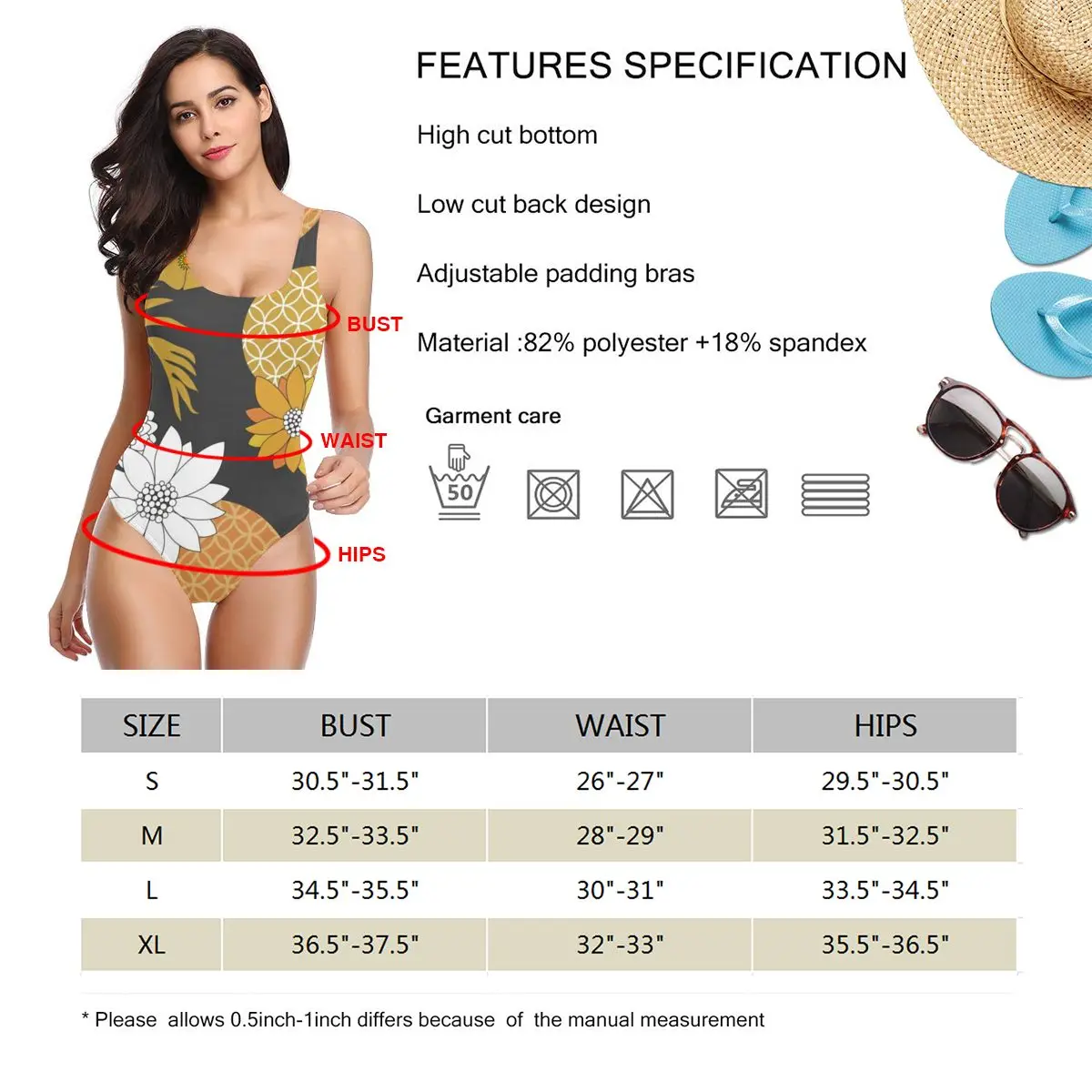 

Japanese Golden Floral Pattern Women's Sexy One Piece Swimsuit Bikini Swimwear Bathing Suit Monokini Women Beachsuit Beachwear