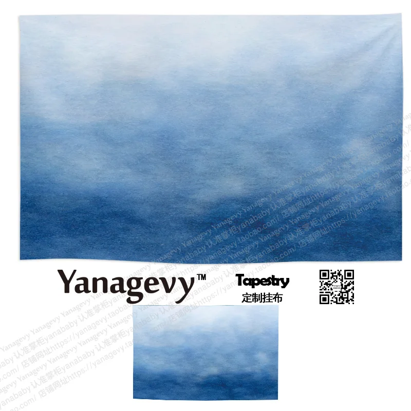 

Landscape Mountain Tapestry Pastel Nordic Art Simple Room White Dorm Tapestry Clouds Sky Wandteppiche Wall Decoration DE50GT